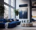 CLIVIA Navy Blue indoor wall unit