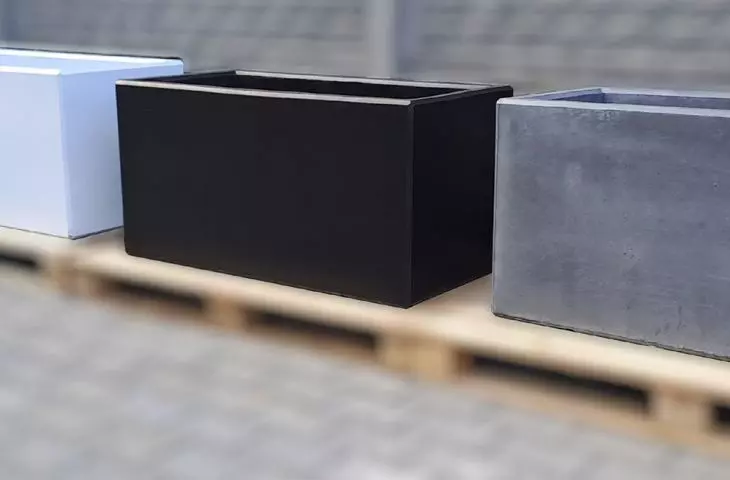 Prefabricated architectural concrete flower pots