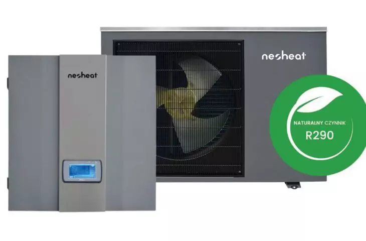 Neoheat Eko MONO on R290 is an ecological heat pump that is characterized by very quiet operation