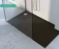 Libra Black Stone - a composite shower tray with Stabilsound Plus® cuttable technology