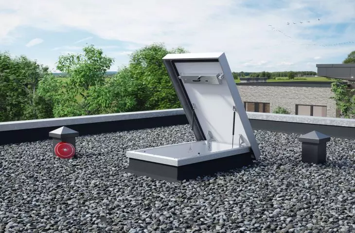 Flat roof hatch