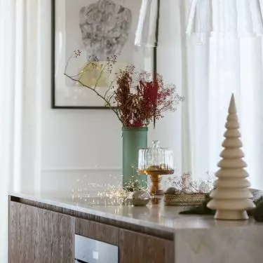 The kitchen furniture was created according to the architects' design