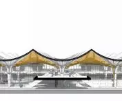Projekt stacji kolejowej w Xi'an