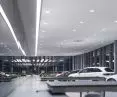 Rzeźba świetlna i oświetlenie ogólne: Salon Mercedes-Benz w Bielsku Białej