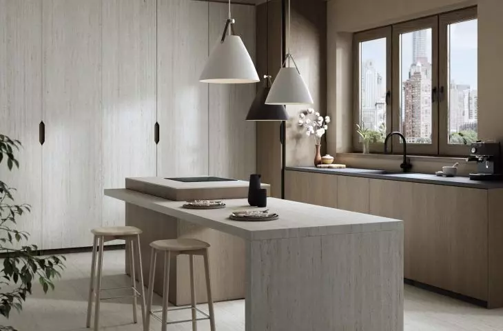 Kuchnia, materiał Dekton TK06 Maromorio