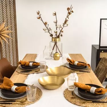 Dekoracje w stylu boho sprawdzą się także na wigilijnym stole