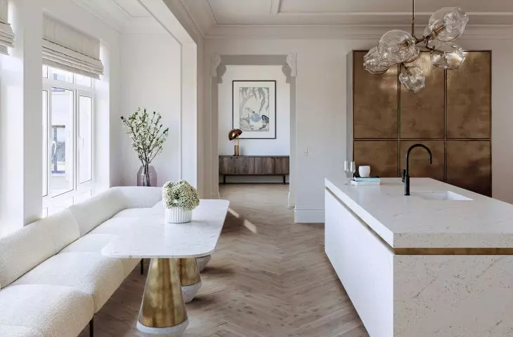 Eclectic Pearl Cocina Europea SOFA WHITE