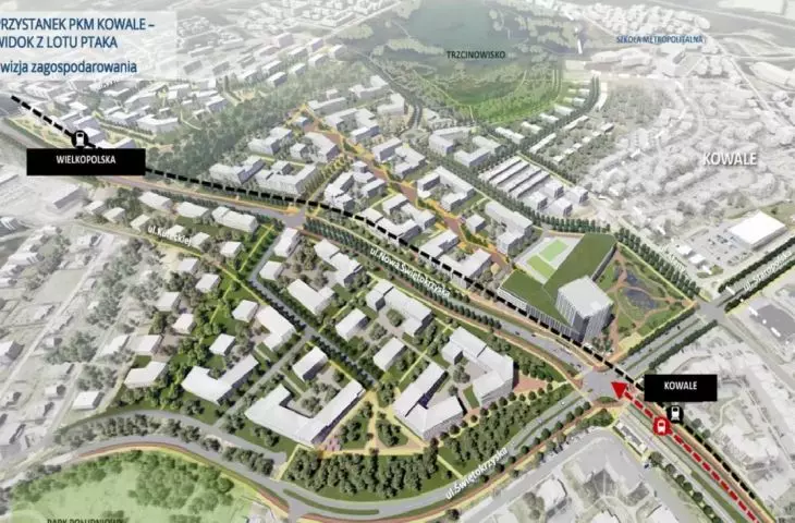 Gdansk Development Bureau's vision for PKM Gdańsk Kowale station 