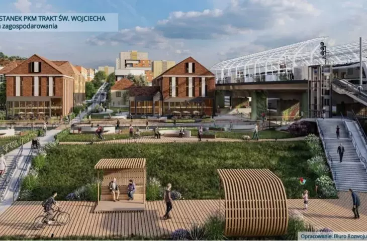 This is how the area around the St. Adalbert Route stop could look, according to BRG