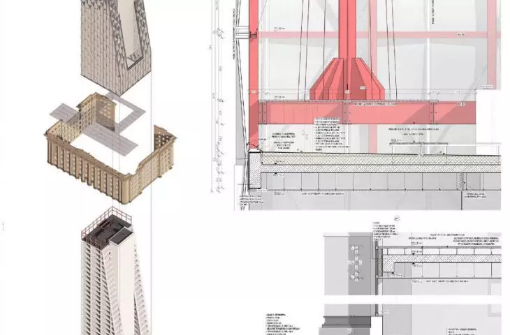 Projekt budynku wysokościowego wraz z przebudową Placu Wolności w Charkowie
