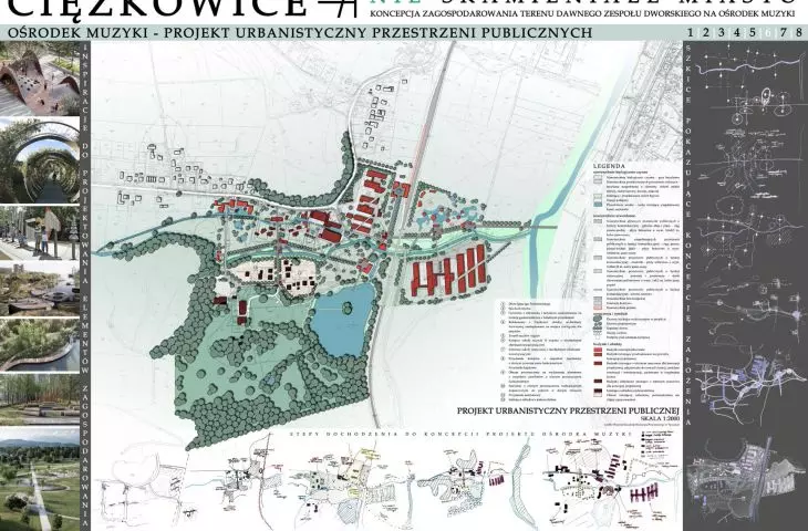 CIĘŻKOWICE.NIE — SKAMIENIAŁE MIASTO. Koncepcja zagospodarowania terenu dawnego zespołu dworskiego na ośrodek muzyki.