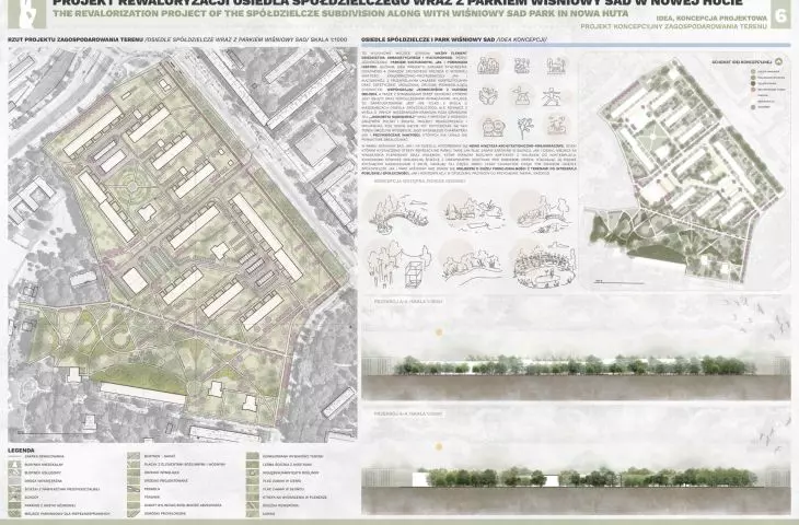 Projekt rewaloryzacji osiedla spółdzielczego wraz z parkiem Wiśniowy Sad w Nowej Hucie