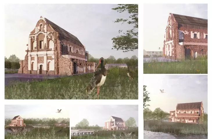 Loret. Projekt eremickiego zespołu klasztornego wraz  z rewaloryzacją i przywróceniem pierwotnej funkcji kościoła p.w.  Matki Bożej Loretańskiej w Chodlu.