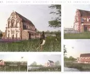 Loret. Projekt eremickiego zespołu klasztornego wraz  z rewaloryzacją i przywróceniem pierwotnej funkcji kościoła p.w.  Matki Bożej Loretańskiej w Chodlu.