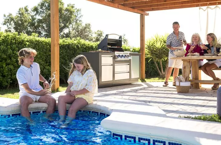 Kitchen Outdoor Space with Oasis Grill Napoleon
