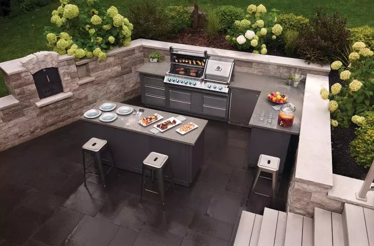 Kitchen Outdoor Space with Oasis Grill Napoleon