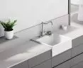 Cristadur® Greenline Kalio M-100 sink in Day+ faucet Resi stainless steel