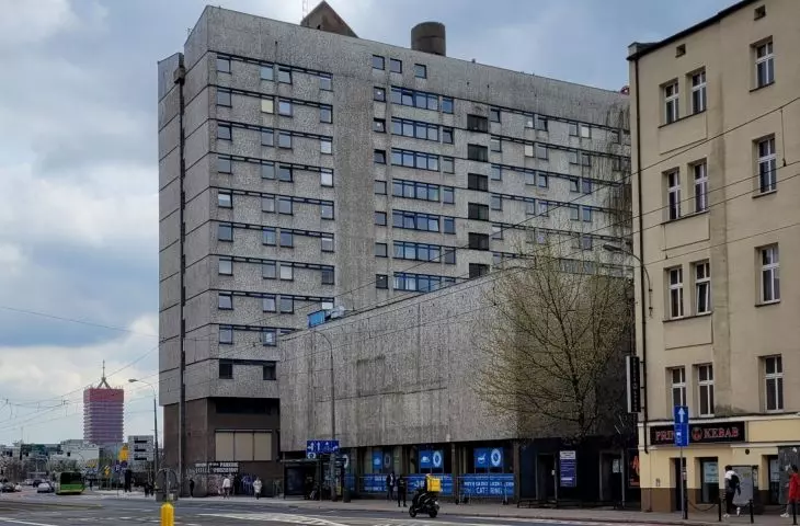 Jowita Student House, Poznań (designed by Witold Milewski, Zygmunt Skupniewicz, realized: 1965)