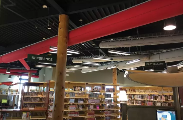 Flexible design - ventilators in the library