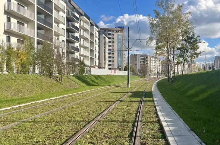 Green track in Poznan