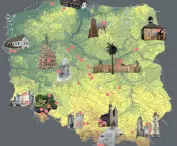 Mapa parków kulturowych w Polsce