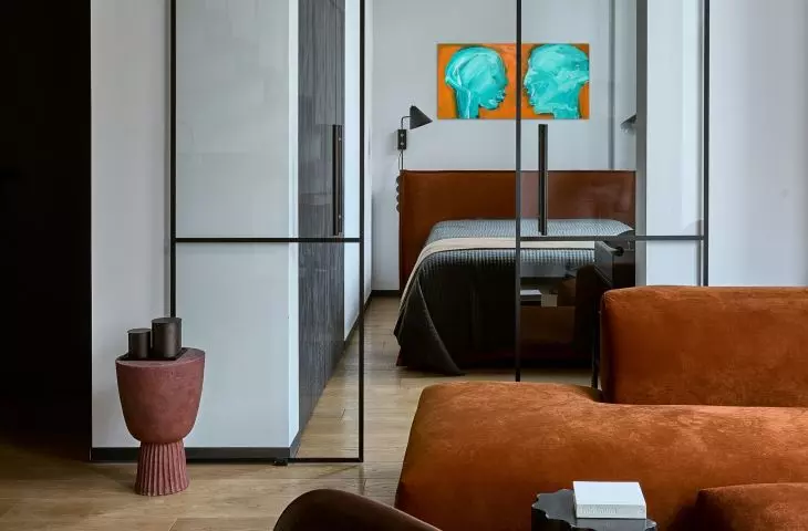 The sliding door was made of glass and metal