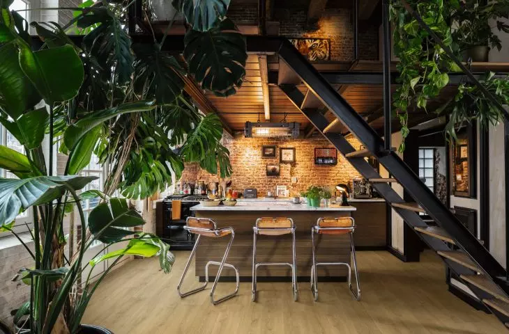 Plants and natural materials will grace our interiors next year