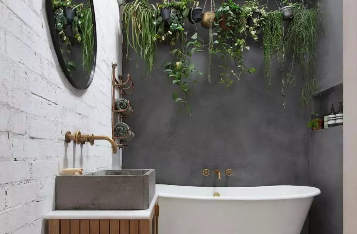 Quiet luxury style bathroom resembles a bath salon 