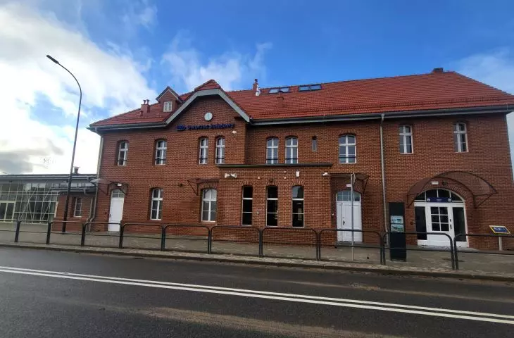Puck railway station after reconstruction