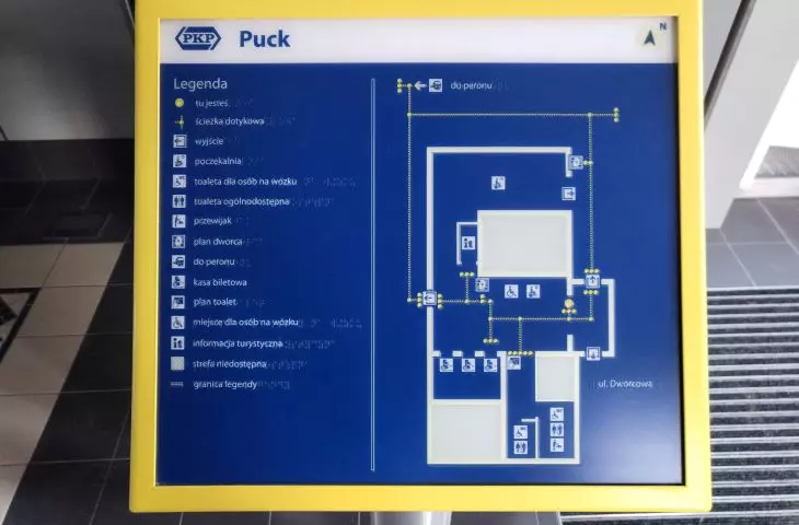 Puck railway station after reconstruction