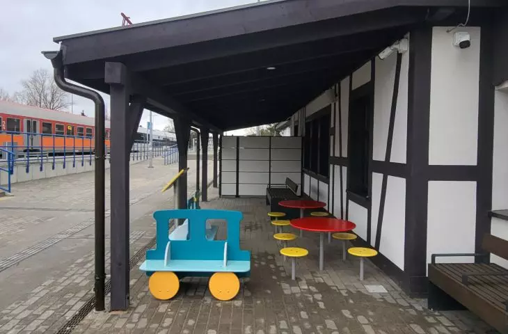 PKP: A new feature is the creation of a corner under the shelter on the side of the platforms for the youngest rail passengers