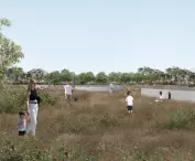 La Via Dell'Acqua — renaturyzacja fragmentu koryta rzeki Is Cungiaus i projekt schronu klimatycznego