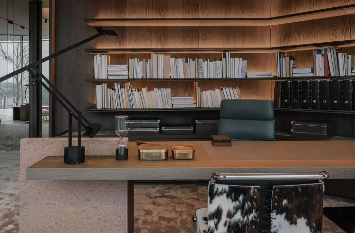 Among other things, the house has a secluded office