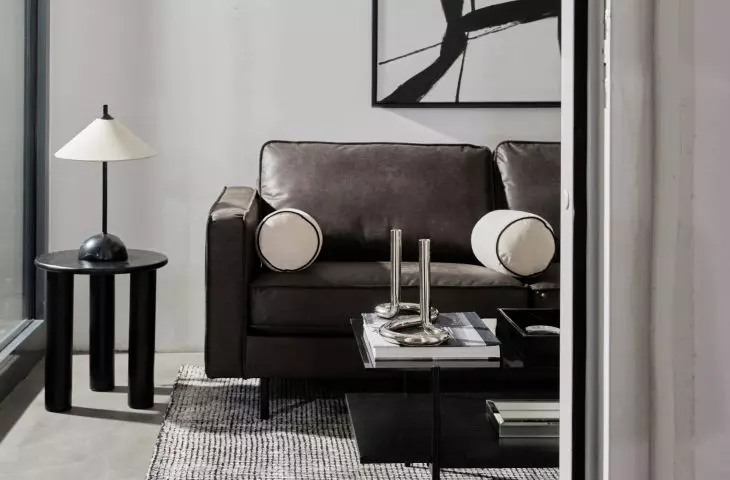 Subdued colors are the base of Sleek Industrial style arrangements