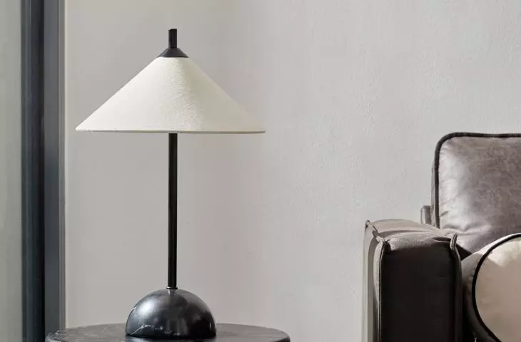 Simple lamps are a key element of Sleek Industrial style design