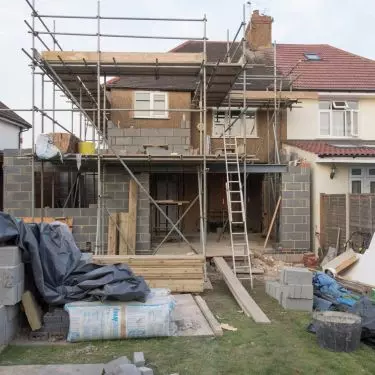 In winter, many exterior construction works must be halted