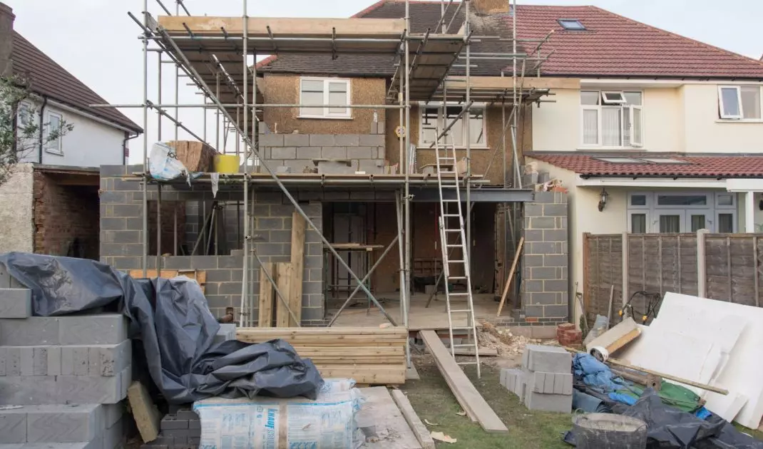 In winter, many exterior construction works must be halted