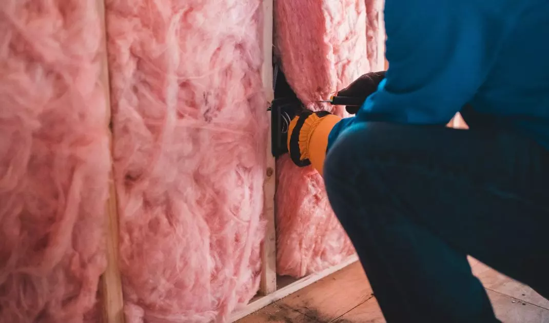 Interior insulation work can continue in the winter without concern