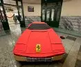 A mock-up of a Ferrari made by Adam Sting