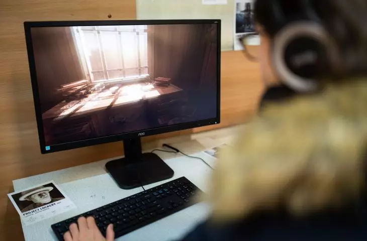 Games could also be played during the exposition. Pictured is the game 