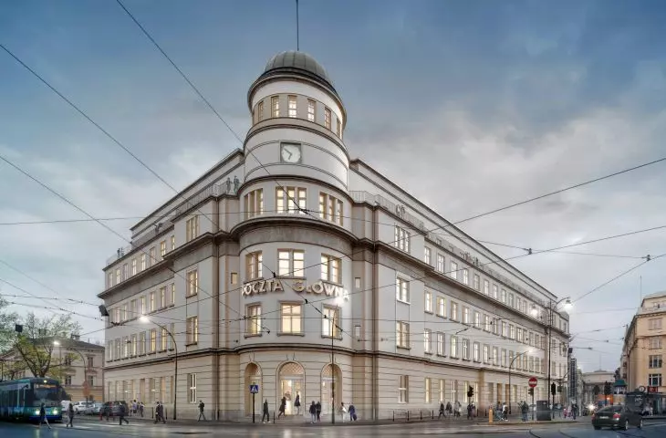 Visualization of the Central Post Office as a hotel