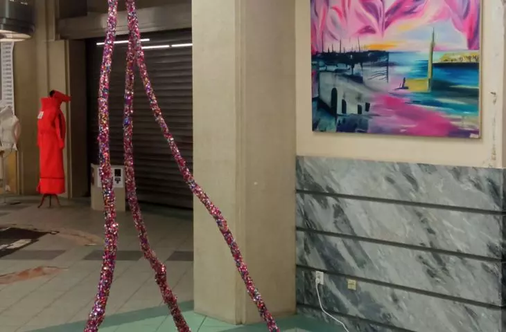 The post office space has been taken over by art