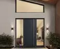 ThermoSafe pattern 860 door, stainless steel handle, RAL 7016 color, optional side elements
