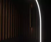 black and wooden laths were decided on the walls