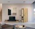 ProLine wood door without rebate, Duradecor wild oak surface, 4Protect edge in black, Linea Planar black.edition handle