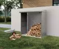 Classic firewood rack, RAL 7035 color