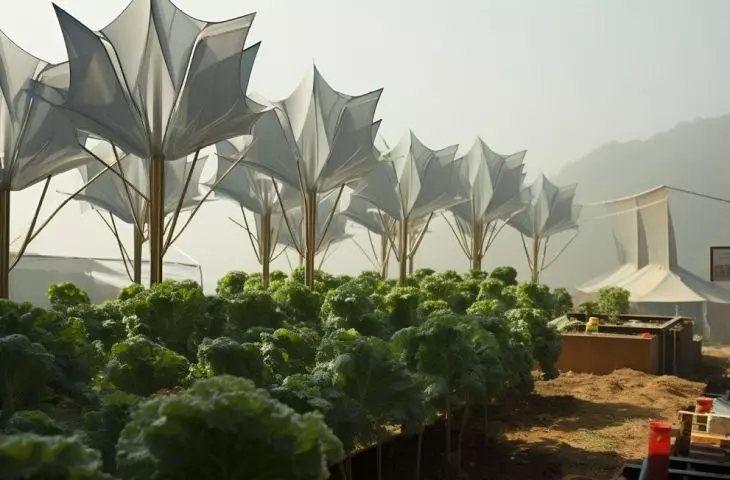 The project makes it possible to grow plants in the desert, for example
