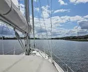 ...loitering by yacht between these ships - something wonderful