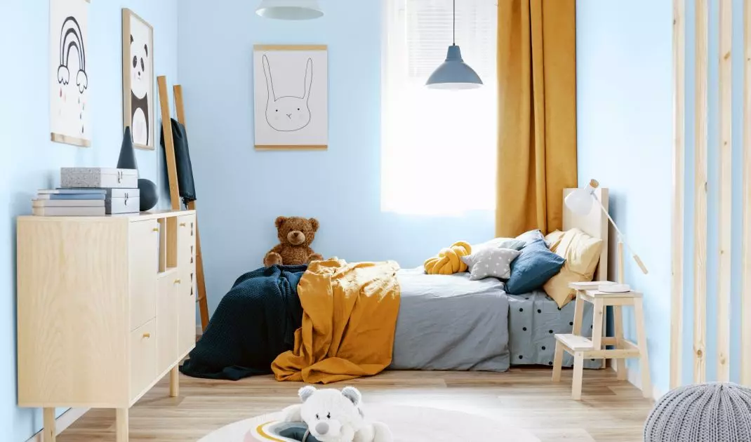 Stain-resistant paint is great for children's room