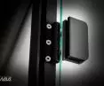 Zawiasy do szkła WTA RAL9005 - Hinges for glass sheet WTA RAL9005